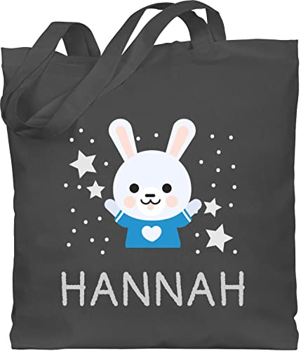 Geschenk mit Namen personalisiert by Shirtracer - Baumwolltasche - Hasen - Hase und Dein Name