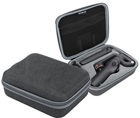 Kimyoaee Tragetasche für DJI Osmo Mobile 6 Smartphone, Gimbal-Stabilisator, Zubehör, Griffstativ, magnetische Handyklemme, 3 Stativ-Stromkabel, Aufbewahrungstasche, Reise-Hartschalenkoffer, Schwarz ,