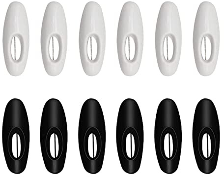 12pcs Hijab Pins,HijabPins ScarfPins,6 White and 6 Black Hijab Sari Pins,Shawl PinsPlastic Scarf Pin Safety PinsBaby Clothes Pin Brooch PinsFor Safely Locking Baby Clothes Scarf Decoration