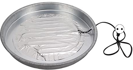 Tissting Geflügeltränke Heizsockel, Hühnertränke Heizung, Konstante Temperatur von 30 ℃ für Winterwasser, Haustier Wasser Heizsockel für Geflügel, Hühner, Hunde, Katzen(EU 220V)
