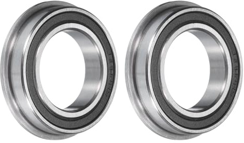 uxcell F6804-2RS Flansch-Kugellager, 20 x 32 x 7 mm, doppelt abgedichtete Chromstahl-Flanschlager, 2 Stück