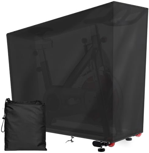 Housse Velo Appartement Exterieur Intérieur ✮MARQUE FRANCAISE✮ Imperméable / 142x 123 x 113 x 58cm / Housse Protection Vélo Couverture Bache Vélo Fitness Durable Noir Extérieur + 1x Sac de Rangement