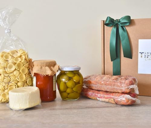 Cesto di Pasqua con 6 Prodotti L'Essenza della Puglia | Prodotti Tipici Pugliesi | Confezione Regalo Gastronomico
