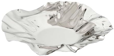 LeeQinersw Fruit Bow Basket Metal Modern Large Rangement Plateau de Rangement pour Les Pains de Comptoir à Domicile