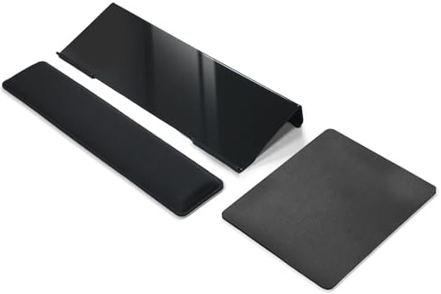 ShunChengFa Computertastatur-Handgelenkauflage, Memory-Schaum-Tastatur-Handgelenkauflage-Set, rutschfeste Silikonbasis, pergonomisches und bequemes Tippen, entlastend, geeignet für Büro, Arbeit