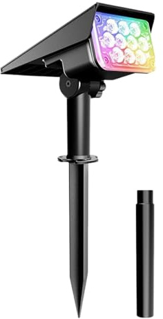 Solar Spot Lights | Solar Garden Lights - Energy Saving Landscape Spotlights for Pathway Trees Lawn Backyard Yard Walkway Porch Flowerbed Patio Garden