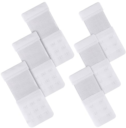 Admygo Estensori per Reggiseno con 3 Ganci e 2 Ganci, Morbido e Confortevole, Elastico per Reggiseno da Indossare Tutti i Giorni per Le Donne