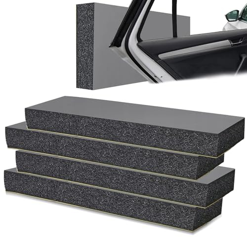 Protezioni da parete per garage, 4 pezzi, protezione antigraffio per parcheggio auto, 30 x 10 x 3 cm, protezioni per pareti auto, pareti nere, protezioni per paraurti, imbottiture autoadesive per