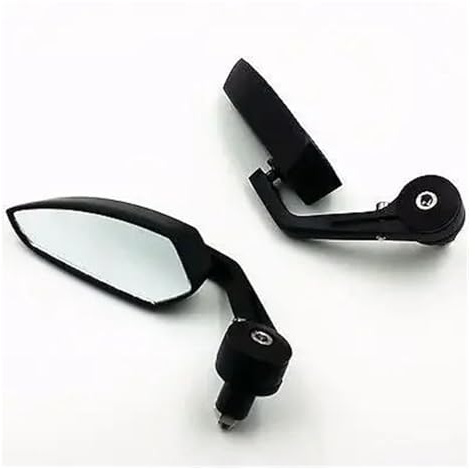 NPNGLCKCVF Rétroviseurs latéraux Moto pour Cbr600 F2 F4 CB Noir 7/8 22mm Guidon Bout Rétroviseur Latéral Rétroviseurs Moto