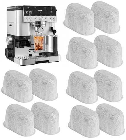 12 Pack Carbon Water Filters Inserts for Ninja Luxe Cafe Accessories & Pro Series, Replacement Activated Charcoal Water Filter for Coffee Machine Accessories, Espresso Machine Ninja ES601 ES701UK