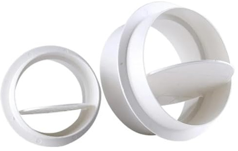 Clapet anti-retour de ventilation for conduits en ligne, grille de ventilation de cuisine et de maison(100mm)