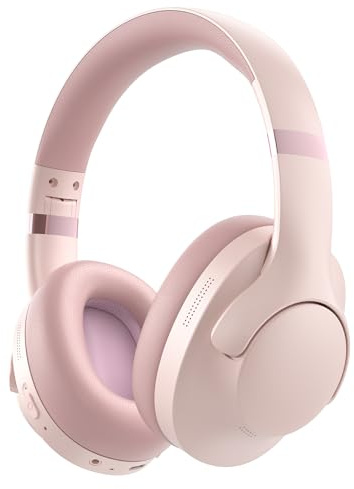 Rebocico Active Noise Cancelling Headphones Wireless Bluetooth for Tavel Office | Over-Ear ANC, Bluetooth 5.4, 100H Playtime, Foldable, Deep Stereo Sound, Soft Ear Cushions, Dual Device Connection