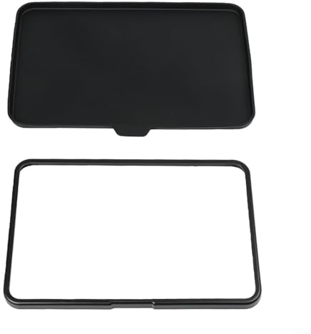 Zilimontt Per set di pellicole protettive in silicone con telaio in PC e ABS, leggero, nero, antigraffio, vestibilità precisa con facile installazione per display touch Dimensioni