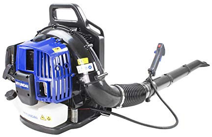 Hyundai Petrol Backpack Leaf Blower, 170mph, 52cc 2 Stroke Engine With Support Harnesses, Anti-vibration, 55 Mins Per Litre Of Fuel