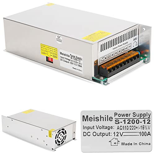 DC 12V 100A 1200W Alimentazione Elettrica Trasformatore 110/220V AC to DC 12V 1200 Watt Interruttore di Alimentazione di Tensione Adattatoretori Quadri elettrici Scatole decadi Sensori