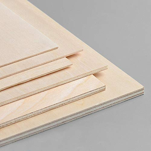 Tableros de Madera Contrachapado Chopo blanco de 5MM de Grosor. Manualidades, Decoración, Láser, CNC, Pirograbado, Pintura (2 uds A2 (594x420mm))