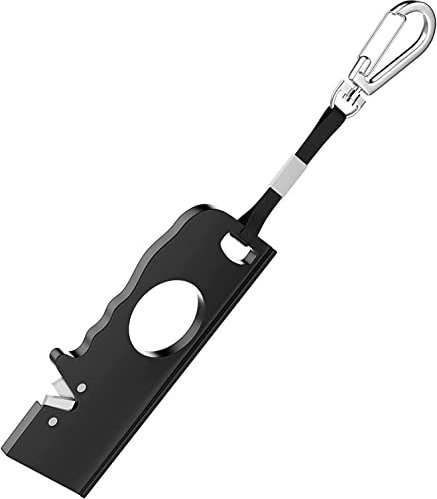 Blade Sharpener, Manual Knife Sharpeners, Portable Knife Sharpener - Mini Pocket Keychain Sharpener with Ring Foldable Knife Sharpening Tool Outdoor Sharpening Stone for Survival Hunting Fishing Hikin