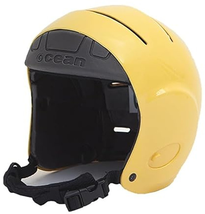 OCEAN Dolphin Kitesurf- und Wassersport-Helm, Unisex, Gelb, L/XL (580 mm - 620 mm)