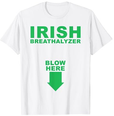 Irischer Alkoholtester für Herren, lustig, stilvoll, St. Paddy's Day T-Shirt