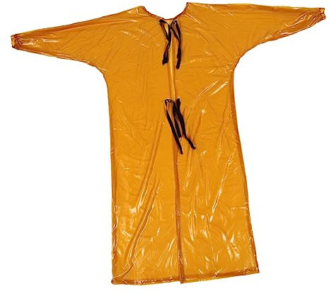 UPKOCH wasserdichte Arbeitskleidung chemikalienschutzanzug chemie schutzanzug overalls Kittel für den Schlachthof elastischer Kittel Manschette Schürze einstellen Männer und Frauen PVC