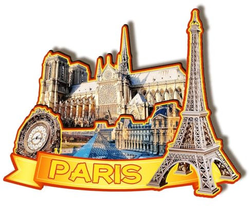 Orlaybar Paris Frankreich, dekorativer Magnet, 3D-Kühlschrank, Stadt, Reise, Souvenir, Touristengeschenke, handgefertigtes Handwerk, Kühlschrankmagnet, Heimdekoration -728