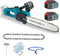 Akku Kettensäge Ersatz für Makita DUC101Z Astsäge, 12 Zoll elektrische Kettensäge, 3.0 m/s Kettengeschwindigkeit, automatische Kettenschmierung, einfach zu bedienen Akku-Kettensäge（2 x 5500mAH Akku）