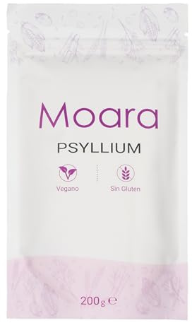 Cosse de Psyllium blond en poudre 99% – Fibre de Plantago Ovata moulue – Psyllium husk fibre powder 200g – Produit naturel sans additifs – Idéal pour le pain sans gluten - Emballage Doypack zip