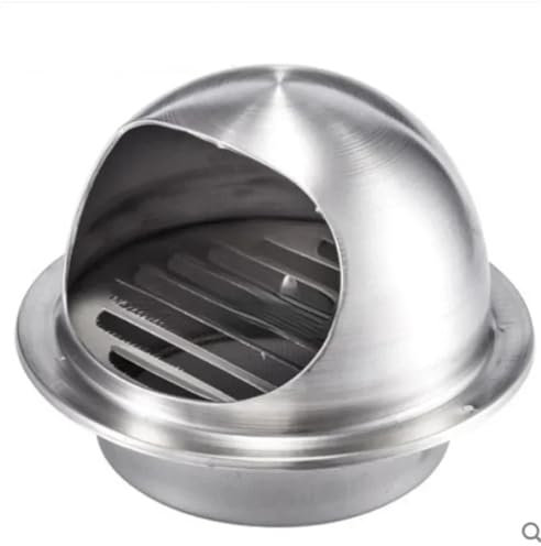Rejilla De VentilacióN De Pared Campana de escape de acero inoxidable, tapa de ventilación de pared, ventilación de aire, Extractor de baño, rejilla de salida, rejillas Para VentilacióN De Escape(80MM