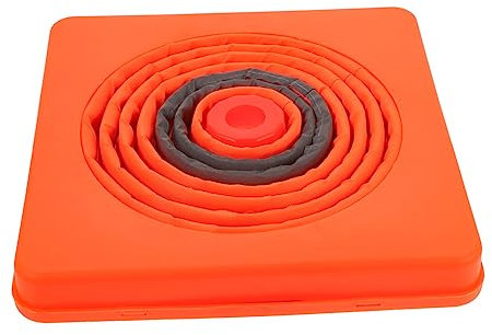 TEMPNAP 2stücke Verkehrskegel Faltbar Orange Reflektierend Multi-Zweck Fußball Basketball Party Pp-Material Platzsparend Langlebig Täglicher Gebrauch