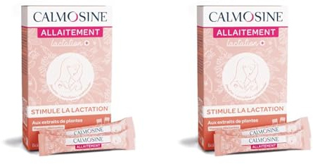 Calmosine Allaitement – Complément Alimentaire – Bien-être - Fenugrec, Passiflore, Magnésium, Biotine - Favorise la lactation- 10 sticks – Fabriqué en France (Lot de 2)