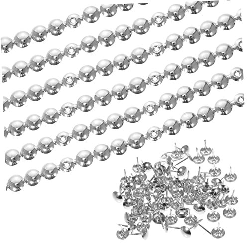 Didiseaon Polsternägel Streifen 1m Eisen 11mm Durchmesser Silber Glänzend Möbeldekor Sofa Zierleisten Für Polstermöbel