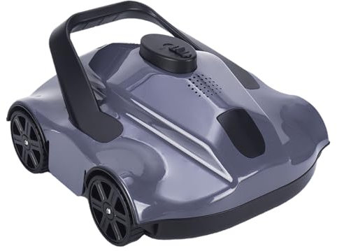Pulitore a Batteria della Piscina Robot Pulitore della Piscina Ricaricabile Wireless Completamente Automatico del Pavimento della Piscina 130 Minuti Runtime Batteria 5200mAh Gray
