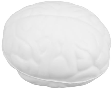 FRCOLOR Pu Stressball Gehirnform Weiches Pu Quetschspielzeug Zum Stressabbau Handtraining Und Entspannung Portabel Vielseitig Für Erwachsene Und Junge Mädchen Emotionales Spielzeug Gegen n