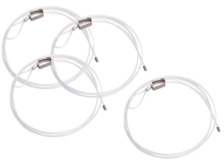 FytStycale Lot de 4 Cordons de Suspension en Nylon, Câbles d'Accroche, Système de Suspension pour Cimaises et Panneaux de Panier