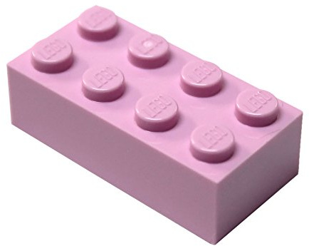 LEGO Pièces et pièces : rose vif (violet clair) 2x4 brique x10