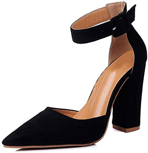 Minetom Damen Keilsandaletten Metallic Sandaletten Wedges Keilabsatz Sandalen Denim Pantoletten High Heels Nieten Blumen Schuhe Schwarz EU 38