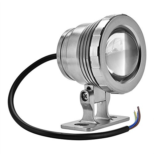 Unterwasser-LED-Lampe, Beleuchtung für Wasserbecken, Fernbedienung, RGB-LED-Farbwechsel, silber