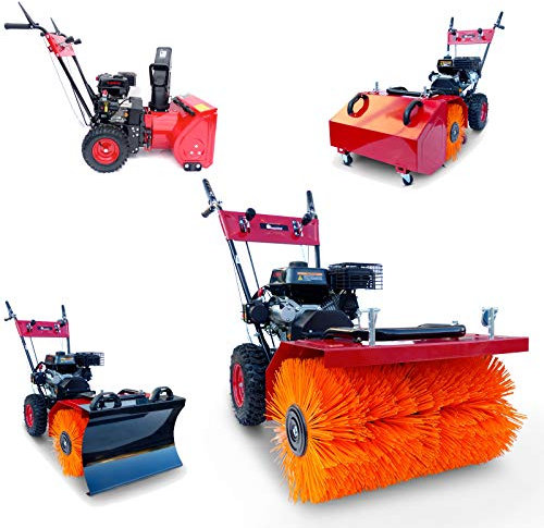 KnappWulf Kehrmaschine mit 60cm Kehrbreite und verschiedenen Aufsätzen 4in1