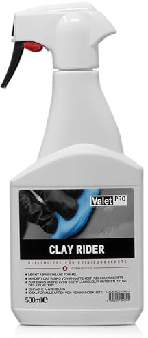 Detailmate ValetPRO Clay Rider - Sprühflasche - 500 ml - Gleitmittel für Reinigungsknete + 1 Paar Schutzhandschuhe
