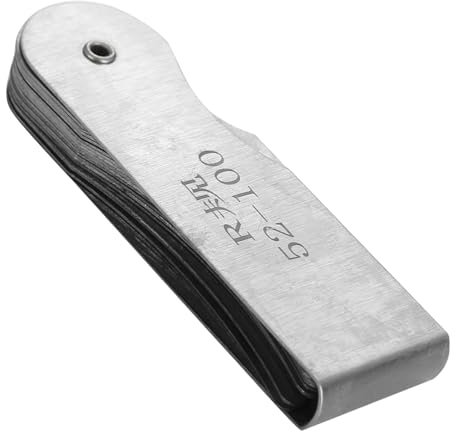 Kehllehre, Radius-Kehllehre, Externes Internes Konkaves Konvexes Messwerkzeug Edelstahl, Messwerkzeug, Referenzlehren (R52-100MM)