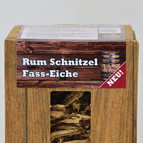 Rum/Whisky/Wein - Räucherschnitzel 1,5L aus Original Fass-Eiche Barrel-Cuttings (Rum)