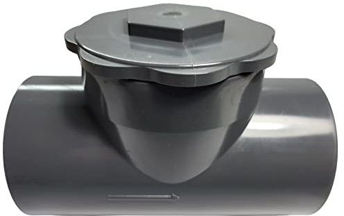 Rückschlagventil Ø 50 PVC Druck Pool Abwasser Trinkwasser grau