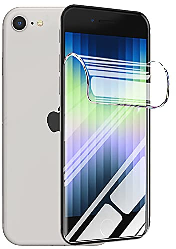 Hydrogel Schutzfolie für iPhone SE 2022 2020(SE 3/2) /iPhone 8 /iPhone 7 | [2 Stück] Selbstheilende TPU-Folie, Anti-Kratzer, keine Blasen, Berührungsempfindlich, Fingerabdruck Entsperrbar, HD Klar