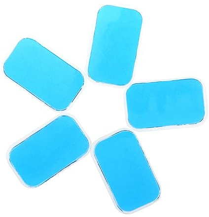 Ersatz Gelpads für Bauchmuskelstimulator, 30 Stück Dünn und Hautfreundlich | Hydrogel Material, Blaue Ersatzpads für Muskelstimulatoren, Geruchlos, für Auto und Büro, Bauchmuskeltrainer