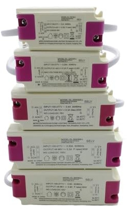 Driver di Potenza for LED Alimentatore CC a Corrente costante 12W7W20W30w Driver for trasformatore for faretti con Tubo di zavorra (Color : 1PCS, Size : DL 12W300 L)