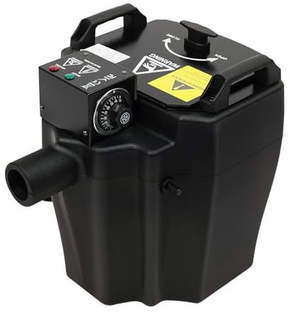 3500W Nebelmaschine, Liegend Trockeneis Nebelmaschine mit Rohrdüse, Trockeneis Maschinen Nebel Maschine Bodennebelmaschine Stage Effect Machine für DJ Disco Party,Halloween, Hochzeiten Weihnachten