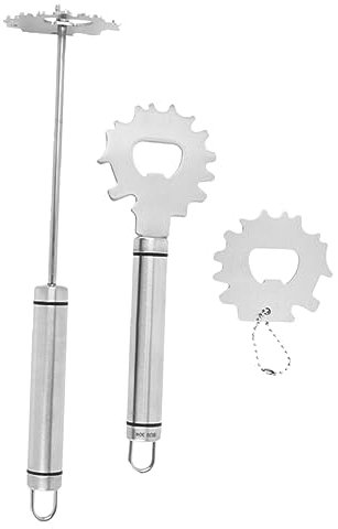 VANZACK 3pièces Grattoirs à Acier Inoxydable pour Barbecue Nettoyeurs De avec Poignée Ergonomique Outils De Nettoyage pour Grattoir De Nettoyage pour Plaque De Cuisson