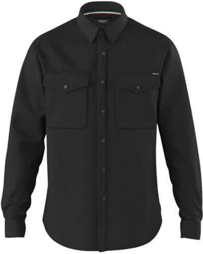 replay jeansskjorta för män, 098 svart, S