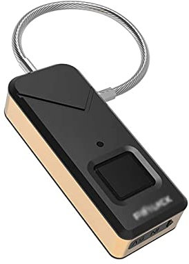 Candado de seguridad Cerradura gruesa con huella dactilar, cerradura inteligente con huella dactilar, cerradura para armario, equipaje para el hogar, casillero para dormitorio