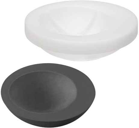PATIKIL Silicone Mould Pot, 5.8x1.8 Inch Concrete Flower Pot Moulds for DIY Succulent Planter Candle Pen Holder Mould, White